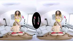 Guy Pays Two Shemales for a Threesome Fuck