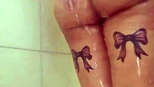 i tease my big tits and ass in a quick shower