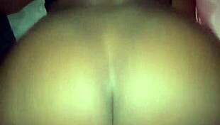 My bitch moans intensely as she rides the monster cock in her big ass.