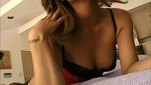 Is Aliyah ready for hard anal drilling in stockings? Her pussy gapes wide.