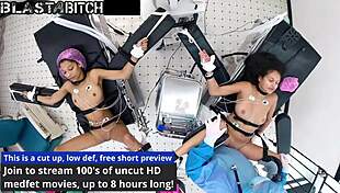 Step sisters enjoy behind-the-scenes fun with long hair and latina vibes.