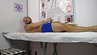 The Cock Rose In Front Of The Nurse For Blowbang Action