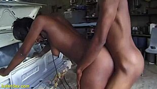 Watch This Extreme African Fetish Teen with Saggy Tits Get Roughly Fisted in the Car Backseat