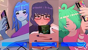 in this animation, x explores lesbian encounters with intense pussy focus