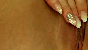 Gorgeous blonde babe masturbates with toys