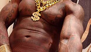 Hallelujah Johnson worships the big black cock in this intense session.