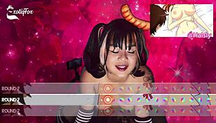 Exotiqfox Bounces Her Bouncy Tits and Ass on Your Cock in Solo Gooner Masturbation