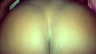 My bitch moans intensely as she rides the monster cock in her big ass.