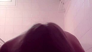 French housewife slave sucks and licks in raw homemade domination clip.