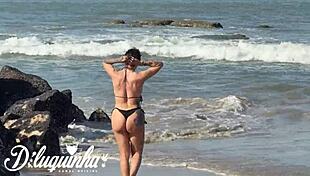 i saw the hot sabrina prezotte showing off on the beach and took her to my apartment while she was taking a shower i fucked her hot ass in the hair