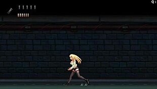 Blonde group banging in game gangbang part one