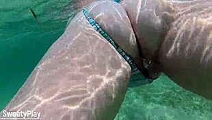 Fat Ass Housewife Milf Gets Creampie While Swimming Underwater