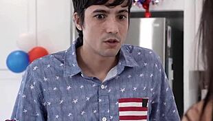Happy 4th of July stepbro Madison Wilde Ricky Spanish with small tits and blowjob