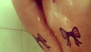 i tease my big tits and ass in a quick shower