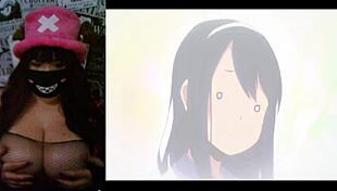 Chubby Milf Hotwife with Huge Natural Tits Watches Hentai Cosplay Creampie Scene