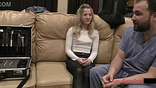 I am the dirty dermatologist Stacy Shepard, exploring latex fetishes and anal fingering with gloves.