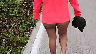 look at this puta showing her culo and tetas on the public mexican highway, what do you think?