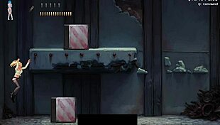 Blonde group banging in game gangbang part one