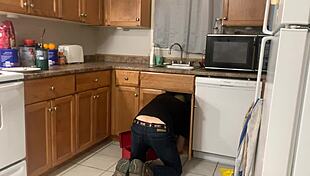 Plumber Takes Teen 18+ Virginity with Big Cock Action Before Prom Night Event.