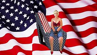Granny Carmen Masturbates To Cum On Flag Day!
