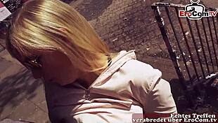 i had public sex on a date with a german bitch from berlin, pov style, blonde teen in casting interview