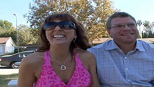 mature big tits wife fingering monster cock in cuckold