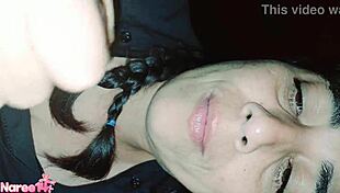 gran mamada ends with cum in mouth and swallowing everything