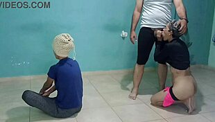 Perverted stepsisters get fucked hard in the family home during wild Spanish porn action!