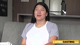 Plump Asian Latina Gets Titty-Fucked After Deepthroat Blowjob