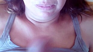 I Receive Huge Cumshots In Mouth And Face Real Cuckold Husband