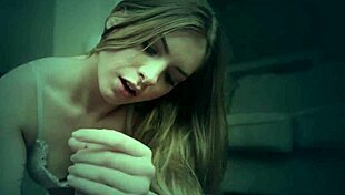 Amateur teen giving a POV handjob and blowjob until cumshot