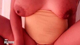 Chubby Filipina Maid's Big Boobs Seduce Boss At Work