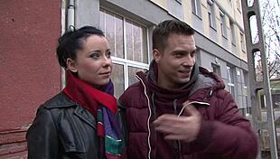 Husband milf helps black stud fuck wife in doggy with gaping pussy