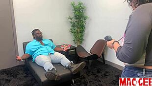 mac needs sex therapy episode 2 bts with curvy milf squirting from big black cock fucking