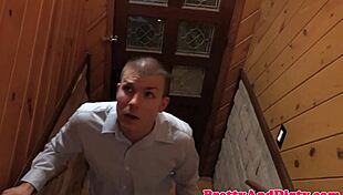 babe sucks cock while fingering her dyke friend in this taboo threesome.