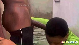 Big Fat Chocolate Ass Bounces on Hard Cock