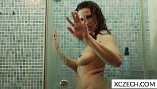 Sexy Czech Mommy Dances Intensely In Shower, Showing Big Tits And Ass.