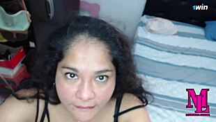 I suck my father-in-law's cock and he cums on my tits when mom is not home