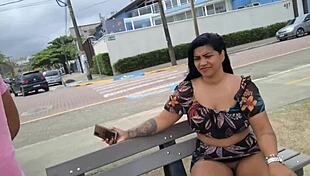 Look at that hairy pussy on display everywhere!