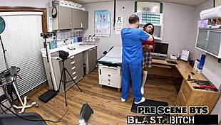 Solana sucks big cock in close up face fucking then bends over for shaved pussy doggystyle pounding in pov. Backstage ebony action includes missionary spreading.