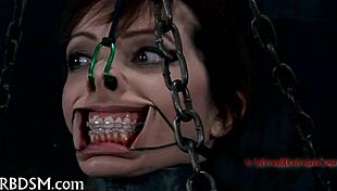 couple casually engages in painful feet worshipping with rough bdsm and blowjob