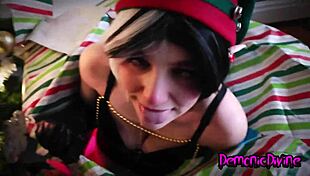 I Heard Humans Have Really Big Dicks Cute Sexy Nympho Elf Slut Gags and Deepthroats on a Huge Cock