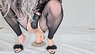 Adina125ml - Too Much Anal Play With Heels Lingerie Toys And Dildo