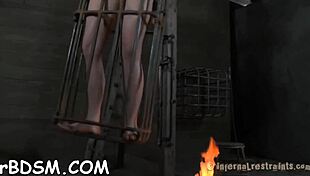 The tough playgirl endures a lusty caning session with toys and bdsm elements.