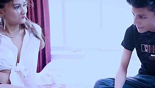 18 Year Old Indian Amateur Screams In Sex With Teacher And Stepbrother