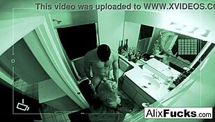 Pornstar Alix Gets Intense Fucking In Tight Bathroom, Big Tits Bouncing!