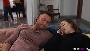 couple seth gamble and bunny madison joins their stepsiblings codey steele and leana lovings for a foursome