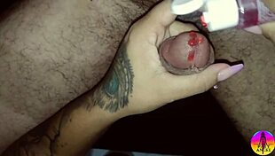 i invited my neighbor nick over and we tried the new sex gel for some anal fun