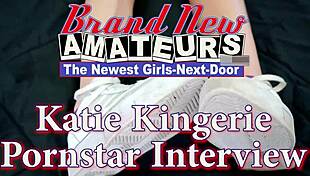 Watch Katie Kingerie, This Skinny Brunette Cutie, Sucking A Big Cock And Swallowing The Cum.