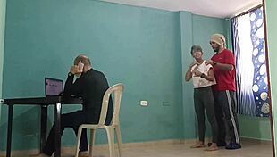 Perverted stepsisters get fucked hard in the family home during wild Spanish porn action!